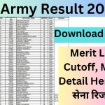 TA Army Result 2024 Download PDF, Merit List, Cutoff, More Detail Here टीए सेना रिजल्ट