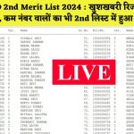 SSC GD 2nd Merit List 2024 : खुशखबरी रिजल्ट हुआ जारी, कम नंबर वालों का भी 2nd लिस्ट में हुआ जारी