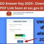 SSC GD Answer Key 2025 : Download PDF Link Soon at ssc.gov.in एसएससी जीडी आंसर की 2025