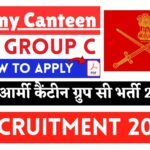 Army Canteen Group C Recruitment 2025 » Notification PDF , Latest Post, How To Apply Big News