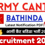 Army Cantt Bathinda Recruitment 2025 » Latest Notification PDF , Salary Upto 28,100, Big News