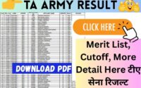 TA Army Result 2025 Download PDF, Merit List, Cutoff, Latest & Big Update Here
