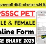 UPSSSC PET Online Form Kiase Bhare 2025 : यूपीएसएसएससी पीईटी ऑनलाइन फॉर्म कैसे भरें