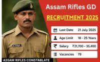 Assam Rifles GD Recruitment 2025 » Constable Post, Notification OUT, Apply Now, Big News