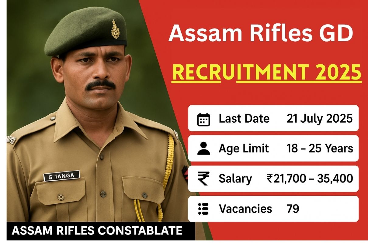 Assam Rifles GD Recruitment 2025 » Constable Post, Notification OUT, Apply Now, Big News