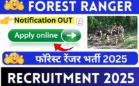 Forest Ranger Recruitment 2025 » Notification PDF, Online Form , Complete Detail, Big Update