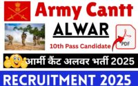 Army Cantt Alwar Recruitment 2025 » 10th Pass Candidate , Group C, How To Apply