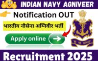Indian Navy Agniveer Recruitment 2025 » Online Notification OUT, Golden Opportunity