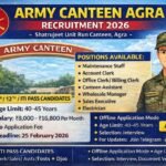 Army Cantt Agra Recruitment 2026 » Latest Notification OUT, Salary, How To Apply,