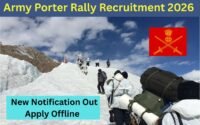 Army Porter Rally Recruitment 2026 : New Notification Out, Apply Offline Big Update