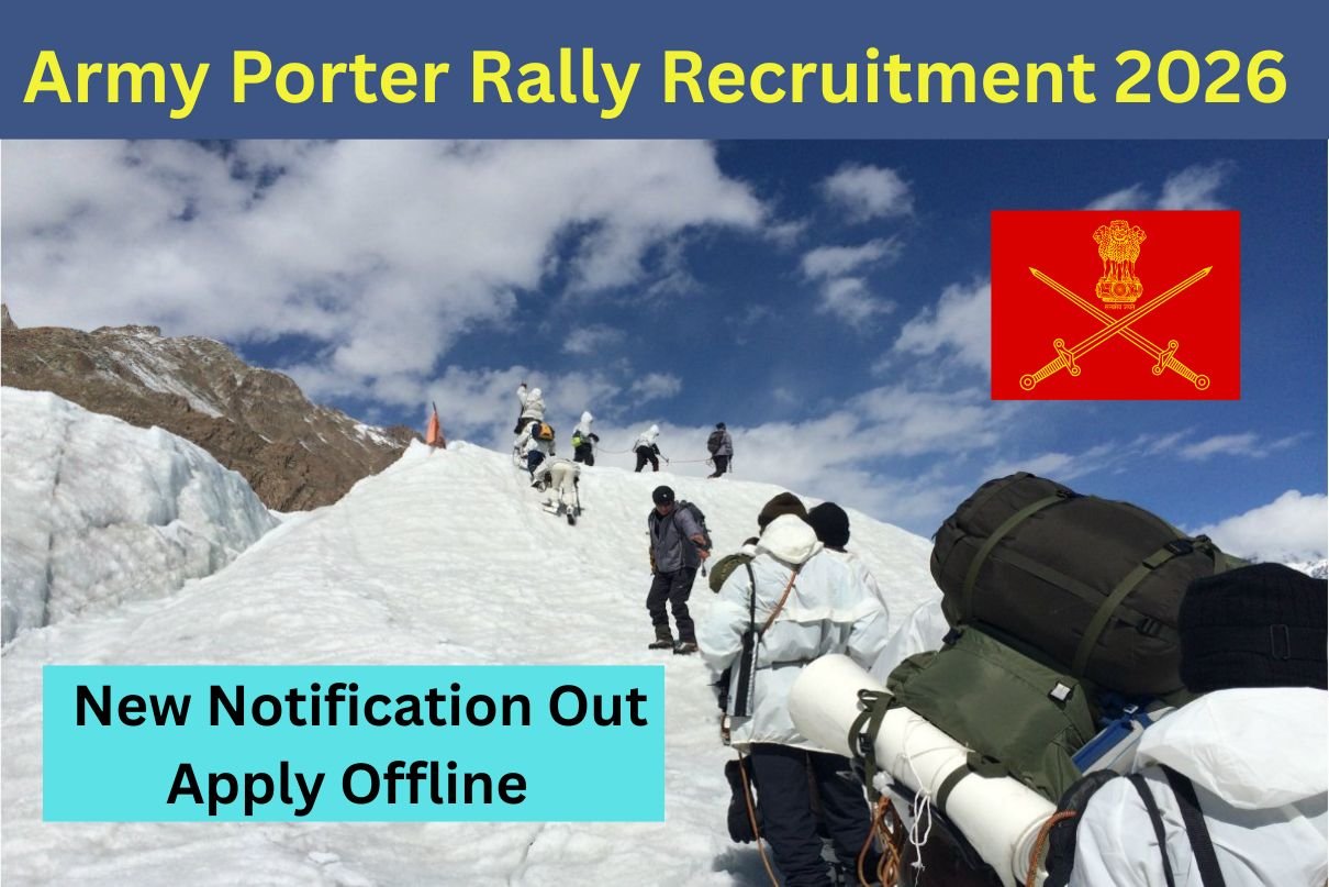 Army Porter Rally Recruitment 2026 : New Notification Out, Apply Offline Big Update
