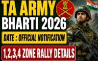 TA Army Bharti 2026 Date : Official Notification | 1,2,3,4 Zone Rally Details, Big Breaking News